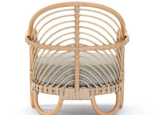 etta rattan chairs 3D Model