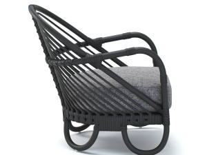etta rattan chairs Modelo 3D
