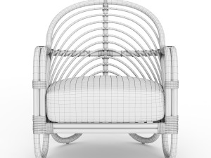 etta rattan chairs Modelo 3D