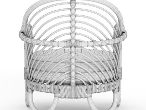 etta rattan chairs Modelo 3D