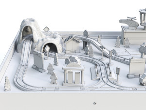 kidkraft toy railway 3D Model