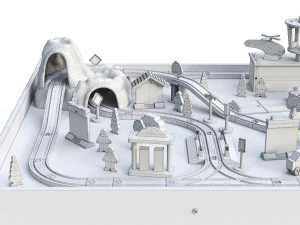 kidkraft toy railway 3D Model