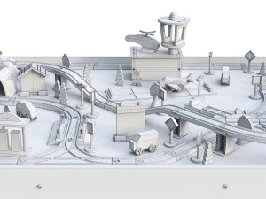 kidkraft toy railway 3D Model