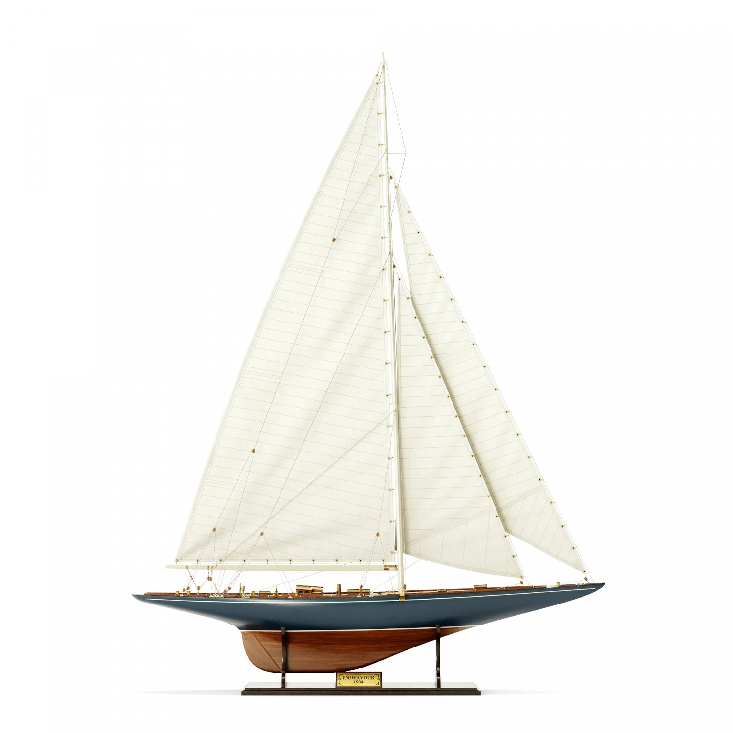 Yacht Endeavour 1934 3D Model .c4d .max .obj .3ds .fbx .stl .blend