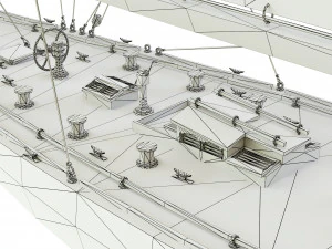 Yacht Endeavour 1934 3D Model