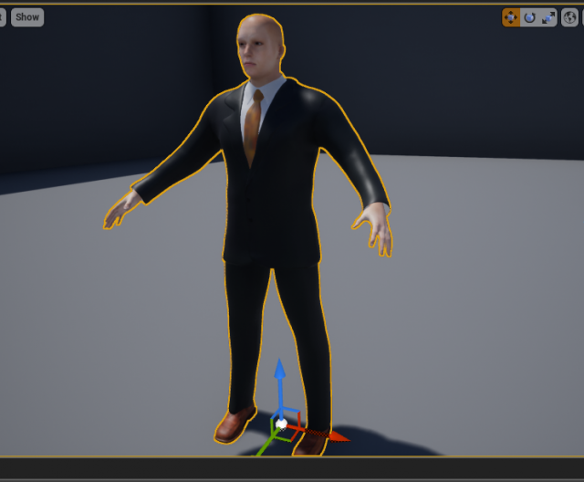 3d man suit compatible with unreal engine - royalty free Modèle 3D .c4d .max .obj .3ds .fbx .stl .blend 