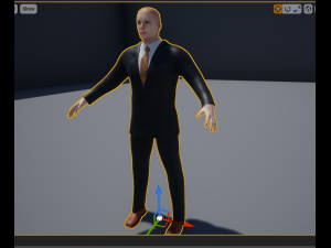 3d man suit compatible with unreal engine - royalty free 3D-Modell