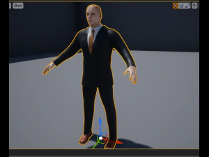 3d man suit compatible with unreal engine - royalty free 3D Model
