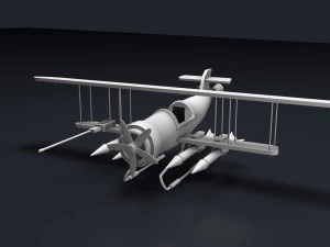 aircraft bomber plane 3D Model