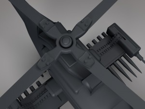 military attack helicopter 3D Model