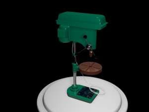 drill machine industrial machine Modelo 3D