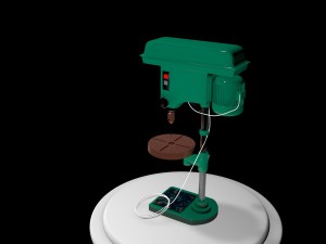 drill machine industrial machine Modelo 3D