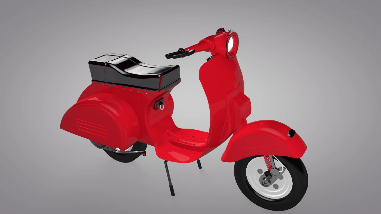 vespa scooter low-poly 3D Model .c4d .max .obj .3ds .fbx .stl .blend 