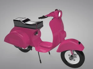 vespa scooter low-poly 3D Model