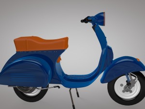 vespa scooter low-poly 3D Model