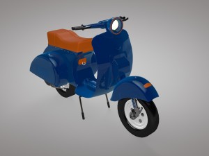 vespa scooter low-poly 3D Model