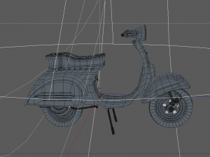 vespa scooter low-poly 3D Model