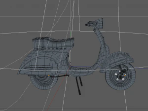 vespa scooter low-poly 3D Model