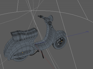vespa scooter low-poly 3D Model