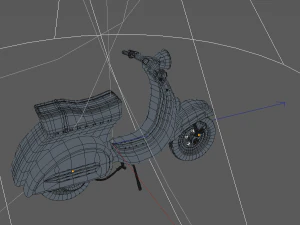 vespa scooter low-poly 3D Model
