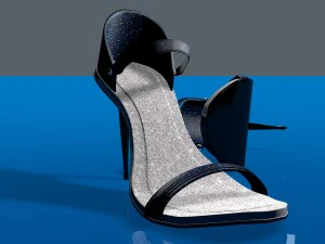 high heel ladies sandal 3D Model
