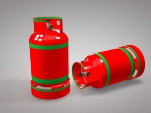 gas cylinders industrial tank Modello 3D