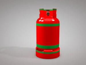 gas cylinders industrial tank 3D Model