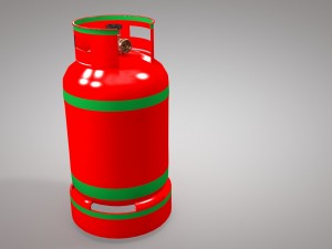gas cylinders industrial tank Modello 3D