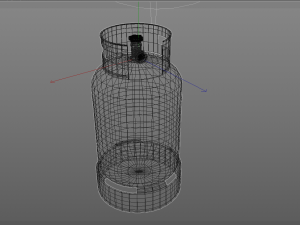 gas cylinders industrial tank Modello 3D