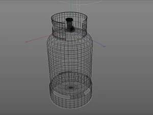 gas cylinders industrial tank 3D Model