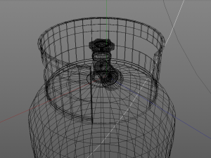 gas cylinders industrial tank Modello 3D