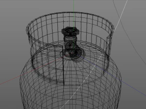 gas cylinders industrial tank 3D Model
