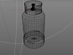 gas cylinders industrial tank 3D Model