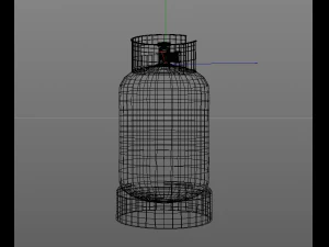gas cylinders industrial tank 3D Model