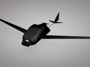 uav military drone Modelo 3D