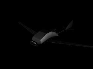 uav military drone Modelo 3D