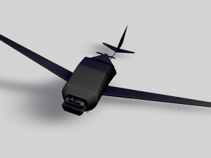 uav military drone Modelo 3D