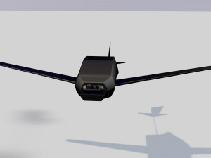 uav military drone Modelo 3D