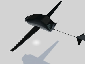 uav military drone Modelo 3D