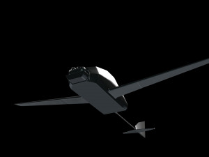 uav military drone Modelo 3D