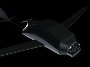 uav military drone Modelo 3D