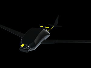 uav military drone Modelo 3D
