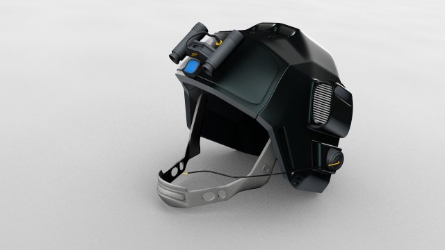 Download sifi military helmet ing whit night vision device 3D Model