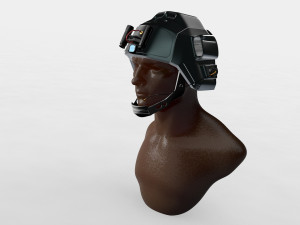 sifi military helmet ing whit night vision device 3Dモデル