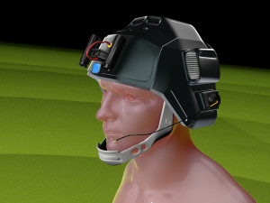 sifi military helmet ing whit night vision device 3Dモデル