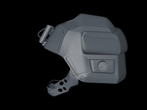sifi military helmet ing whit night vision device 3Dモデル