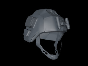 sifi military helmet ing whit night vision device 3Dモデル