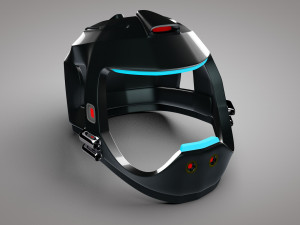 sifi military helmet ing 3D Model