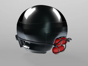 capacete militar sifi Modelo 3D