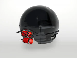 capacete militar sifi Modelo 3D